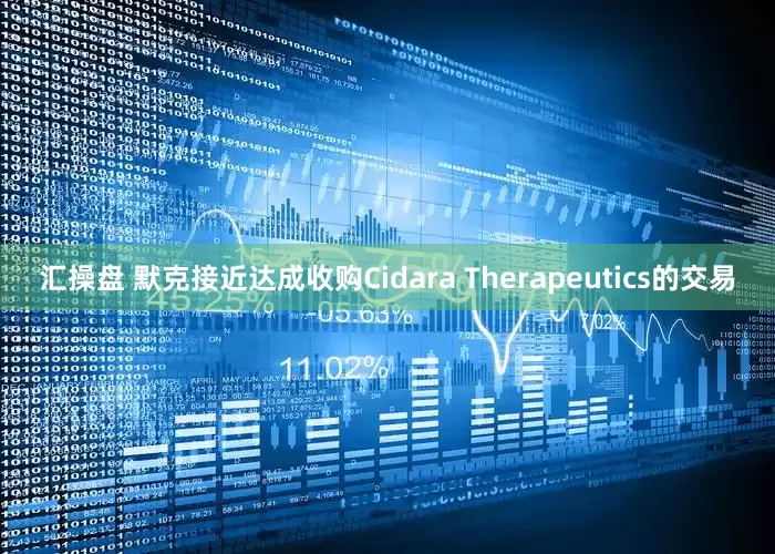 汇操盘 默克接近达成收购Cidara Therapeutics的交易